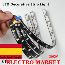 Tira de Luz LED Flexible Impermeable 30cm 15LED 3528 SMD CC 12V 3W