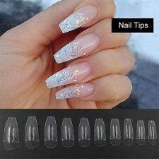 100/500pcs Tips Ballerine Capsules Faux Ongle Gel UV Acrylique Manucure Nail Art