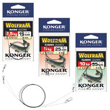 2x WOLFRAM-VORFACH SUPER STRONG, WOLFRAM LEADERS, RAUBFISCHVORFACH, STAHLVORFACH