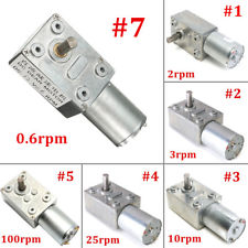 DC 12V Réducteur Moteur Motoréducteur Démultiplié Engrenage Vitesse 0.6-120RPM
