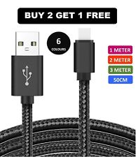 Long Braided USB Quick Charger Data Charging Cable Lead For iPhone 6s 7 8 6 5s X