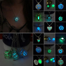 Multis Collier Pull Pendentif Creux Pierre Lumineuse Sautoir Chaîne Bijoux Femme