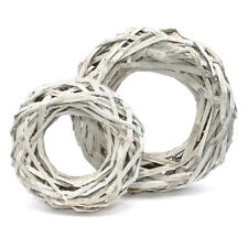 Halm- Kranz geweißt, gesplitten, Shabby, Holzkranz !!!