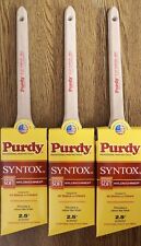 Purdy Brush Syntox Angular 2.5" professional decorating paint brush set of 3