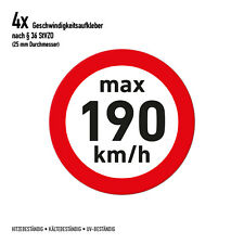 Geschwindigkeitsaufkleber Winterreifen 190 km/h 2,5cm Durchmesser