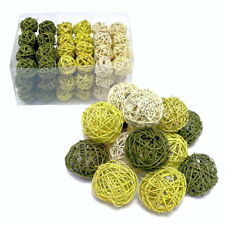 Rattankugeln grün Sortiment,  Rattan Kugeln !!!