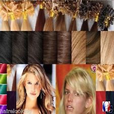 25 50 100 125 150 EXTENSIONS KÉRATINE A CHAUD 100% NATURELS REMY 49,60,66 CM 1 G