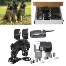 Collier de Dressage Etanche Electrique Rechargeable Chien PORTEE telecommande