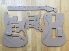 '60 Strat Schablonen für Gitarrenbau Templates f. Fender Stratocaster Reparatur