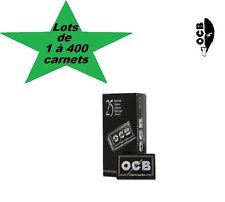 OCB noir courte double premium lots de 1 à 400 carnets de feuilles