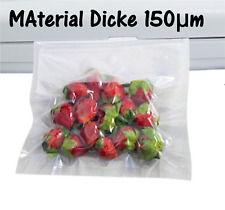 100X Vakuumbeutel Beutel Vakuumrolle Vakuumfolie Verpackung einseitig goffriert 