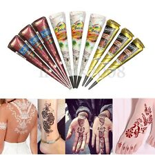 1/3pc Cône Henné Mehandi Tatouage Pâte Crème Tattoo Temporaire Art Mariage Encre