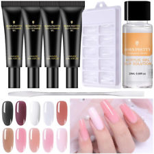 20ml Poly UV Gel de Construction Faux Ongle Extension Dur Manucure Nail Art Kit