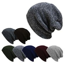 Bonnet beanie mélange de coton, tricot pour homme et femme 