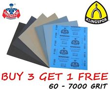 WET AND DRY SANDPAPER 60 - 7000 GRIT Klingspor & Starcke Matador MIXED PAPER