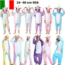 Pigiama Kigurumi Costume Unicorn Carnevale Adulti Animali Tuta bambina Pegasus