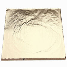 100 PCS 14x14 cm Feuilles Doré d'or Argent Cuivre Sheets Paper Pour Dorure Décor