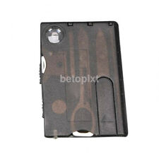 New Multi Purpose 10 in 1 Pocket Credit Card Survival Outdoor Camping Tool FR