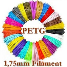 PETG PET-G 1,75mm 3D Drucker Filament transparent schwarz weiß gold silber uvm.