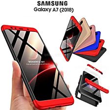 COVER per Samsung Galaxy A7 2018 CUSTODIA Fronte Retro 360° ORIGINALE ARMOR CASE