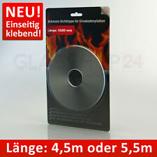 Silikon Dichtlippe Staubschutz Schmutzlippe Glasbodenplatte Kamin Bodenplatte