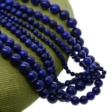 Pierre Naturelle Précieuse Perles Lapis Lazuli Rond Libre pour Bijoux