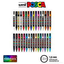 Posca Paint Marker PC-3M 1.5mm Pen Fabric Metal Glass Fine Nib *32 Colours*