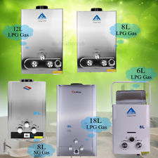 6/8/12/18L Chauffe eau au Gas NG / LPG instantané à gaz propane butane Chaudière