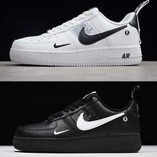 Nike Air Force 1 07 LV8 Utility Black / White Mens women Shoes sneakers Pick 1