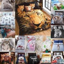 Animal Photographic Print Duvet Quilt Cover Bedding Set & Pillowcases