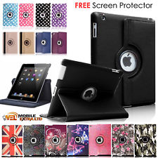 For Apple iPad 9.7 2018 (6th Generation) 360° Rotating Leather Smart Case Cover