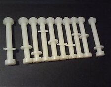 10 Pack M2,M2.5,M3,M4,M5,M6,M8,M10 Cheese Nylon Plastic Bolt Screws Nut Washer
