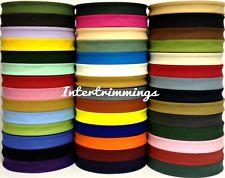 COTTON BIAS BINDING TAPE FOLDED 37 X 25MM (1 INCH) CHOOSE COLOUR & LENGTH 