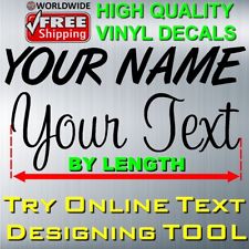 PERSONALIZED BIKE FRAME CUSTOM TEXT NAME NUMBER VINYL DECAL STICKER CAR BICYCLE