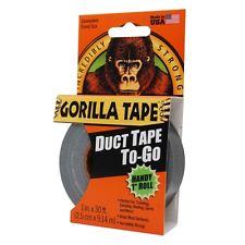 Gorilla Tape Duct Tape To-Go Handy Roll 25mm x 9m Pocket Size Strong Duty