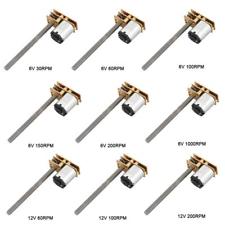 DC6V/12V 30/60/100/150/200/1000RPM Micro Moteur à engrenage Métal Motoréducteur