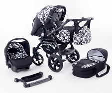 Trio Carrozzina Combi-Passeggino-Seggiolino-Ovetto TriBeCe "Cloud" 3in1