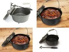 Dutch Oven Feuerkessel Gusseisen Topf Deckelheber für Outdoor Camping BBQ