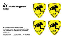 Videoüberwacht Aufkleber Set Videoüberwachung Alarm Sticker Video Security