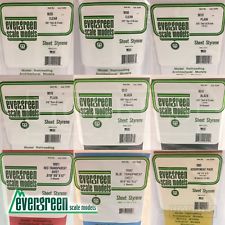 Evergreen Polystyrene Sheet Styrene Model Scratch Building Plastic White Black