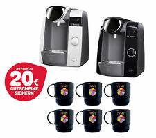 TASSIMO Joy + 20 EUR Gutscheine* + 6x Tupperware Becher Tasse Kaffeemaschine