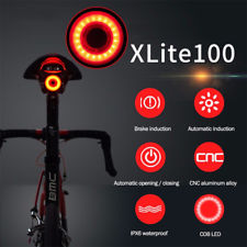 Xlite100 COB Smart Tail Light Waterproof Brake Sense Auto For MTB Road Bicyle