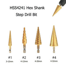 1pc 3-12/4-12/20/32mm HSS Fraise Foret Forage à Étage Conique Drill Bit Perçage