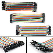 40Pcs Dupont Wire Jumper Câbles 20cm M-M M-F F-F 1P-1P Pour Arduino Breadboard