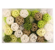 Rattankugeln 4/5-Farben Mischung "spring green",  Rattan Kugeln ***