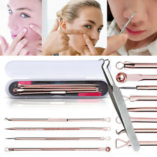 4+1Pcs Aiguille Clip Extracteur Tire Comédon Anti Acné Point Noir Visage Remover