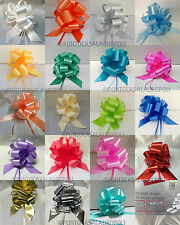 50 COCCARDE FIOCCHI AUTOTIRANTI SVELTO STRIP MATRIMONIO NOZZE AUTO CASA 13-19 CM