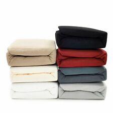 Warme Winter Fleece Spannbettlaken Spannlaken Spannbetttuch Anthrazite Taupe