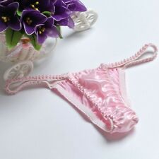 femmes Sexy pure soie Sous-vêtement String G-String culotte Bikinis slip