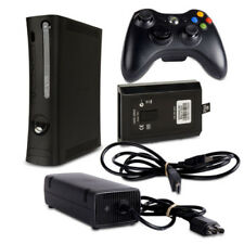 XBox 360 Slim Konsole Trinity 10,83A Corona 9,6A Schwarz Weiss + Zubehörpaket 